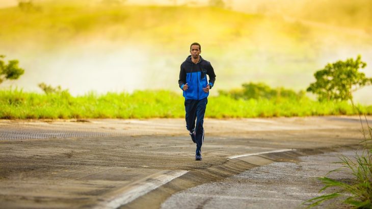 a man running