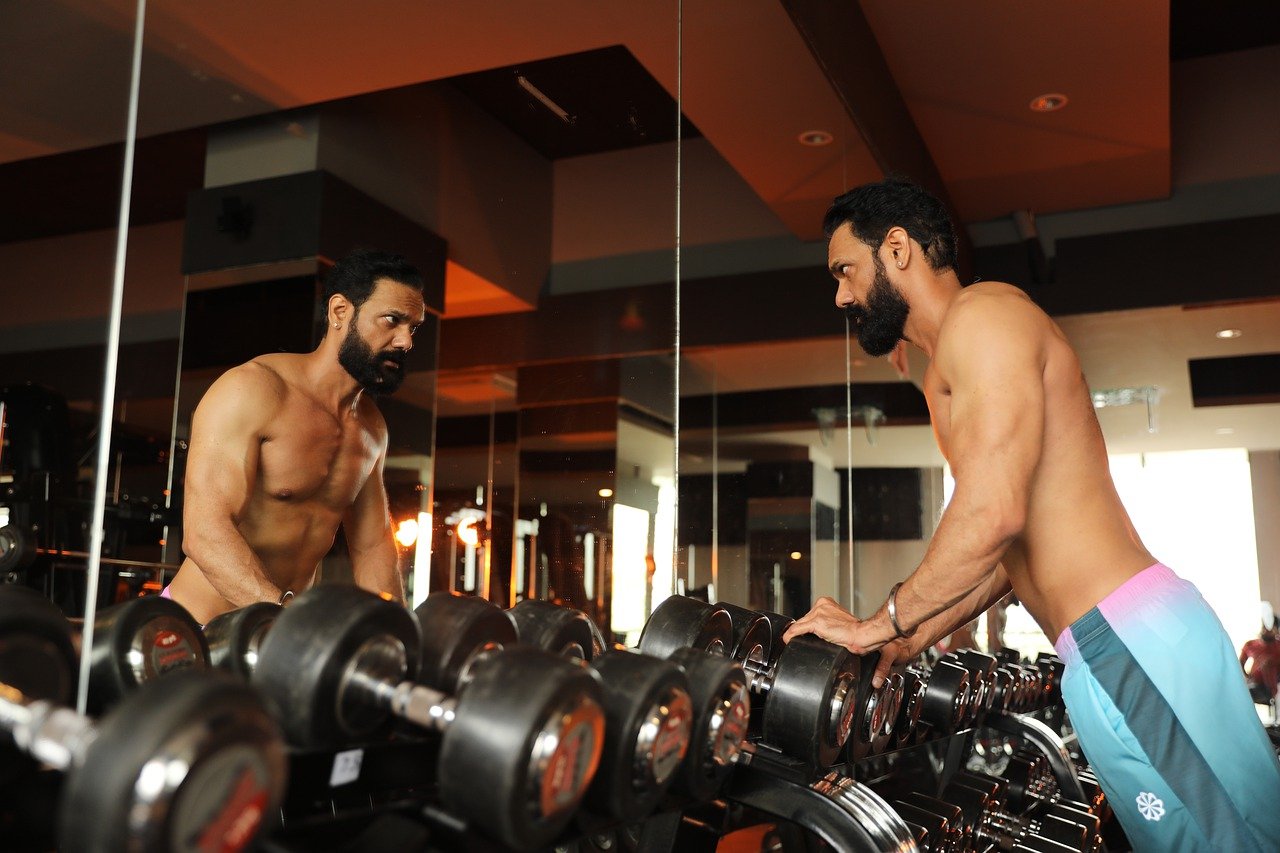 toned triceps biceps